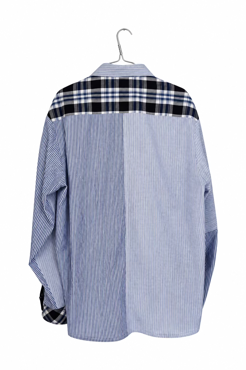 Patchwork Shirt - Blue