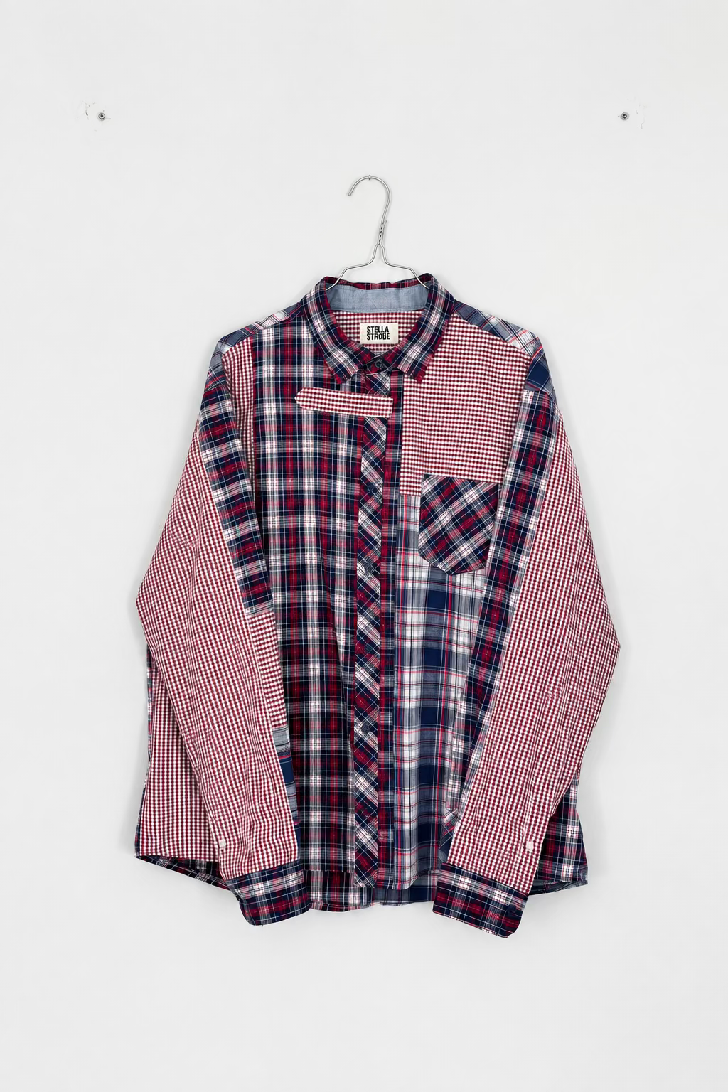 Patchwork Shirt - Red