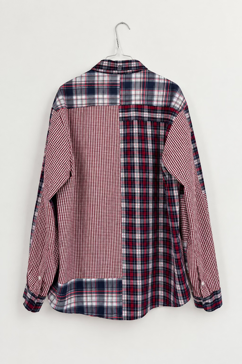Patchwork Shirt - Red